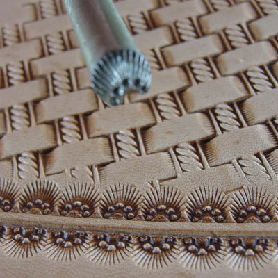 Vintage Leather Tool - 5-Seed Border Stamp | Pro Leather Carvers