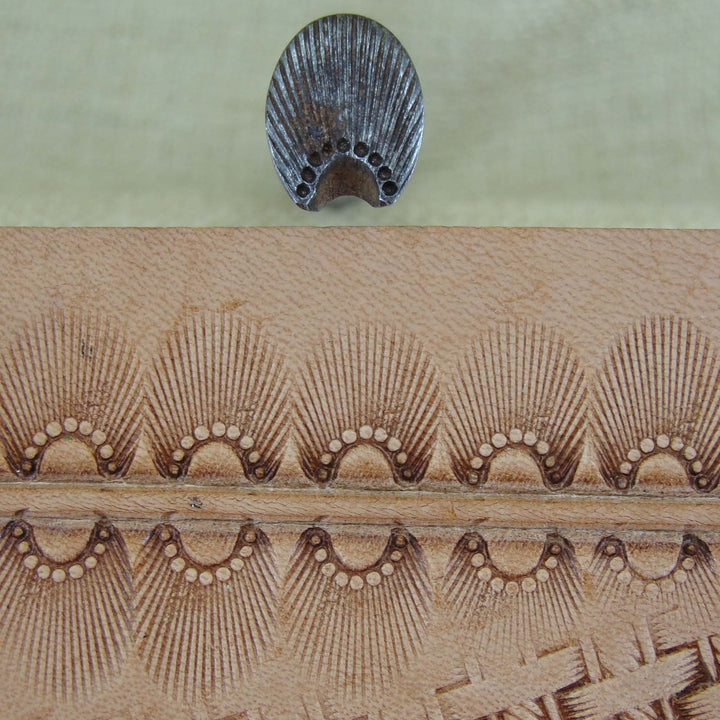 Vintage Leather Tool - 9-Seed Border Stamp | Pro Leather Carvers
