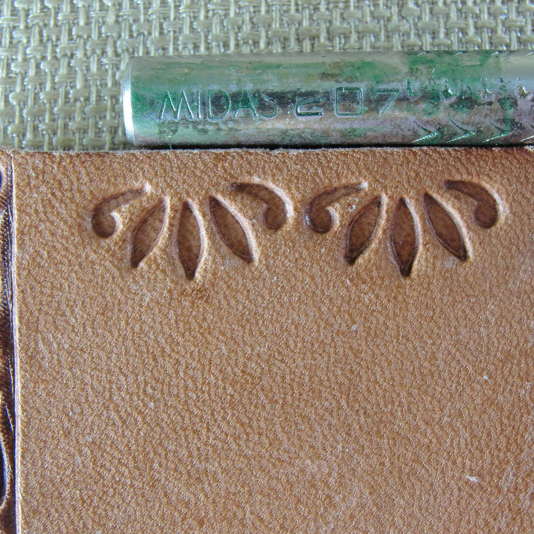 Vintage Midas #207 Ornamental Accent Stamp | Pro Leather Carvers