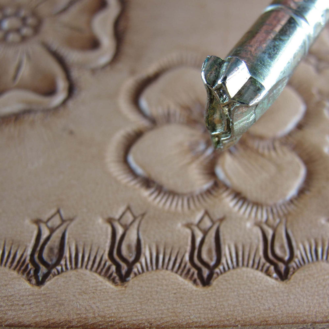 Vintage Midas #103 Thin Floral Accent Stamp | Pro Leather Carvers