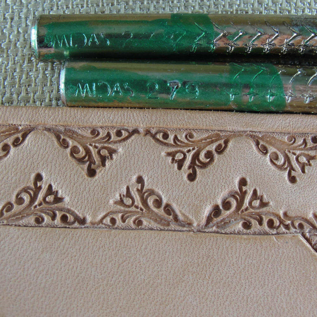 Vintage Midas #278/279 Floral Border Stamp Set | Pro Leather Carvers