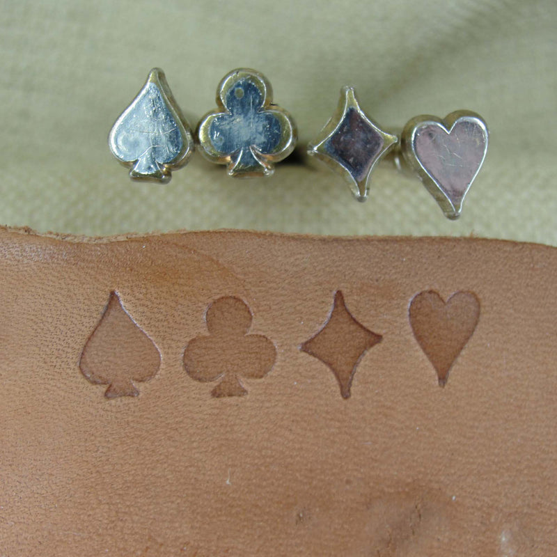 Vintage Midas Playing Card Suit Stamp Set | Pro Leather Carvers