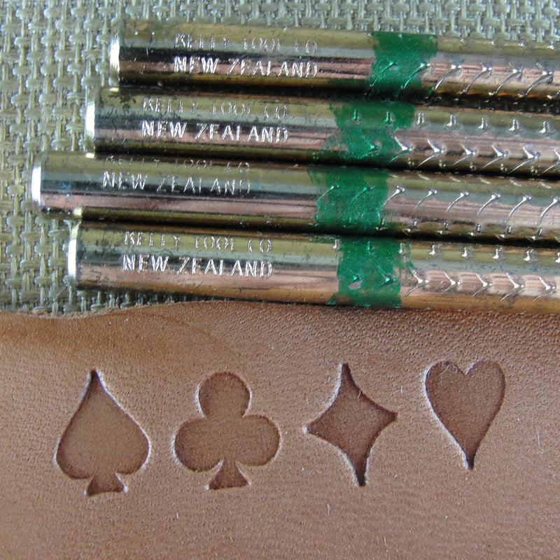 Vintage Midas Playing Card Suit Stamp Set | Pro Leather Carvers