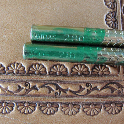 Vintage Midas #280/281 Floral Border Stamp Set | Pro Leather Carvers