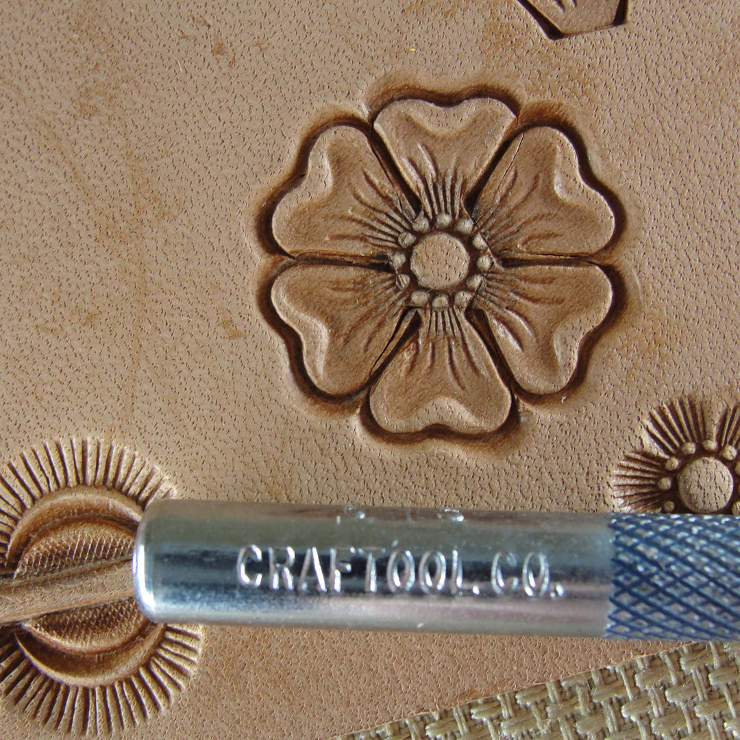 Vintage Craftool Co. #615 Flower Center Stamp | Pro Leather Carvers