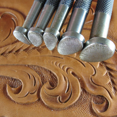 Vintage Craftool Co Checkered Pear Shader Stamps | Pro Leather Carvers