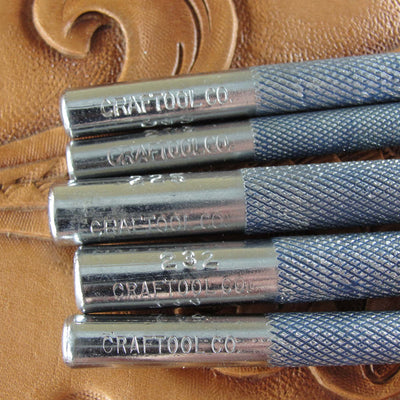 Vintage Craftool Co Checkered Pear Shader Stamps | Pro Leather Carvers
