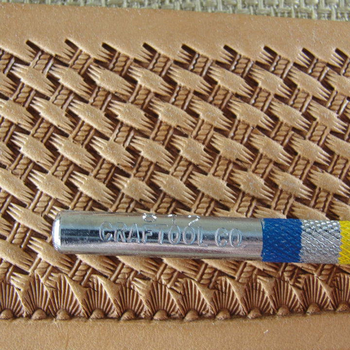 Vintage Craftool Co. #812 XSm Basket Weave Stamp | Pro Leather Carvers
