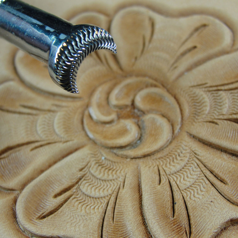 Wave Camouflage Leather Stamp - Barry King Tool | Pro Leather Carvers