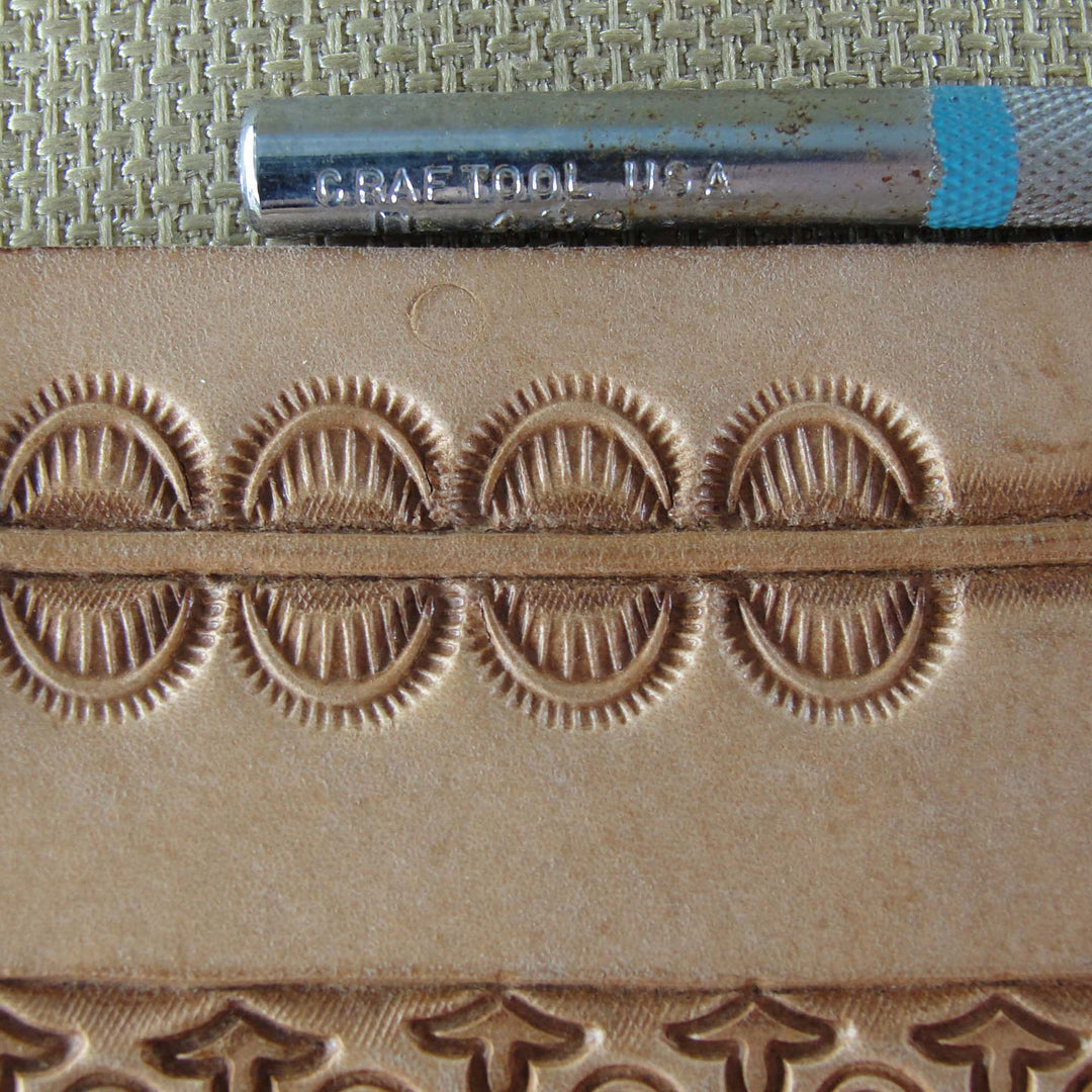 Vintage Craftool USA #D439 Crescent Border Stamp | Pro Leather Carvers