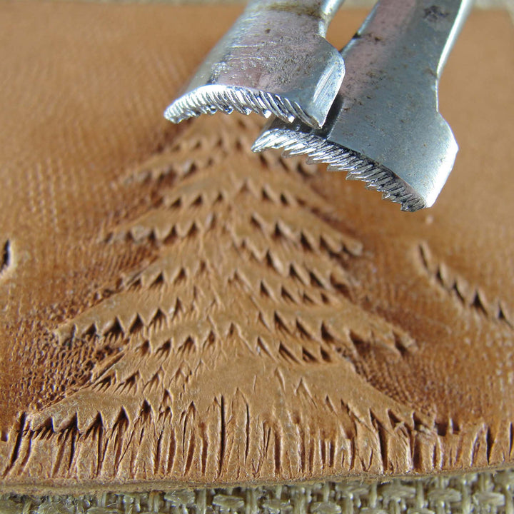 Vintage Craftool Co. #F912L/R Pine Tree Set | Pro Leather Carvers