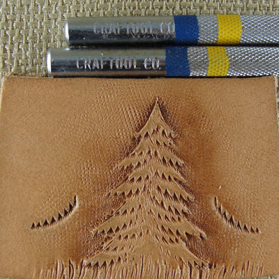 Vintage Craftool Co. #F912L/R Pine Tree Set | Pro Leather Carvers