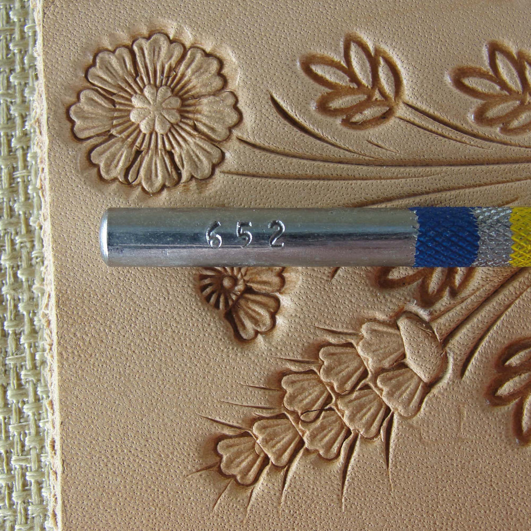 Vintage Craftool Co. #652 XSm Flower Petal Stamp | Pro Leather Carvers