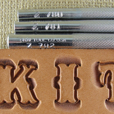 Vintage Craftool Co. USA Alphabet Beveler Stamps | Pro Leather Carvers
