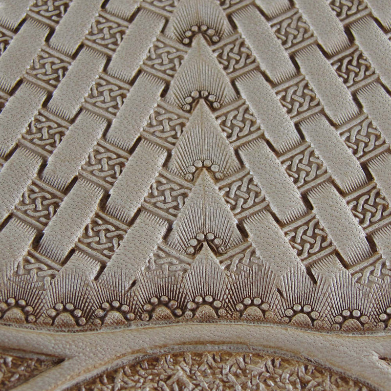 6-Seed Sunburst Border Stamp - Stainless Steel | Pro Leather Carvers