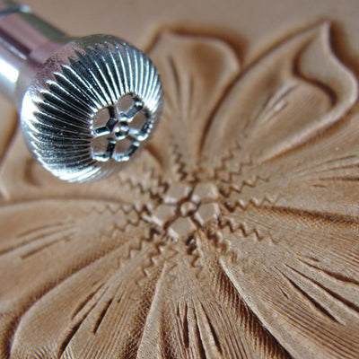 J305 Flower Center Leather Stamping Tool, Japan | Pro Leather Carvers