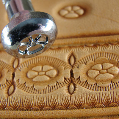 J605 Oval Flower Center Leather Stamping Tool | Pro Leather Carvers
