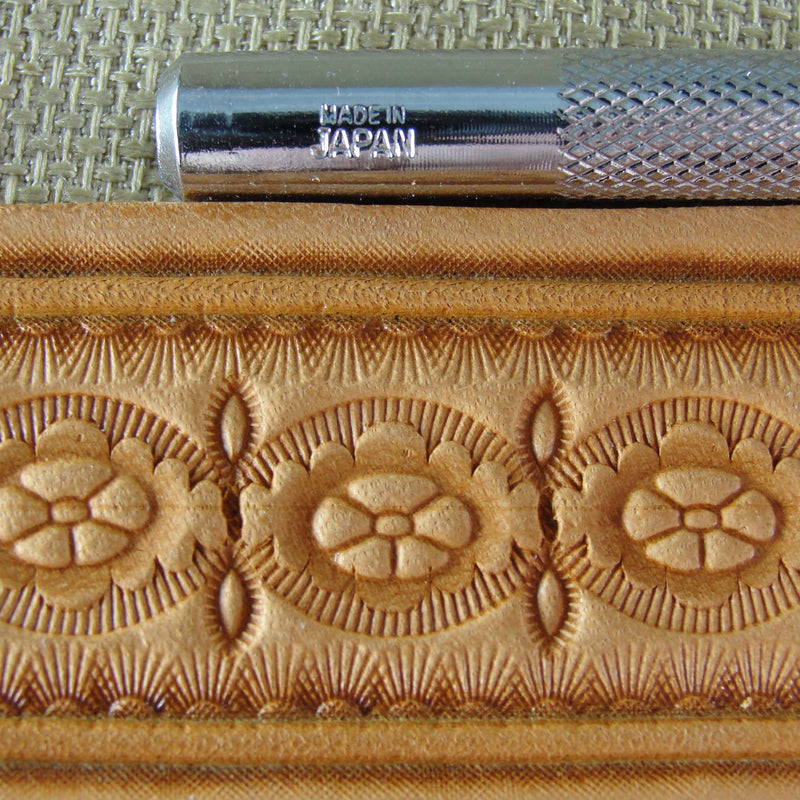 J605 Oval Flower Center Leather Stamping Tool | Pro Leather Carvers