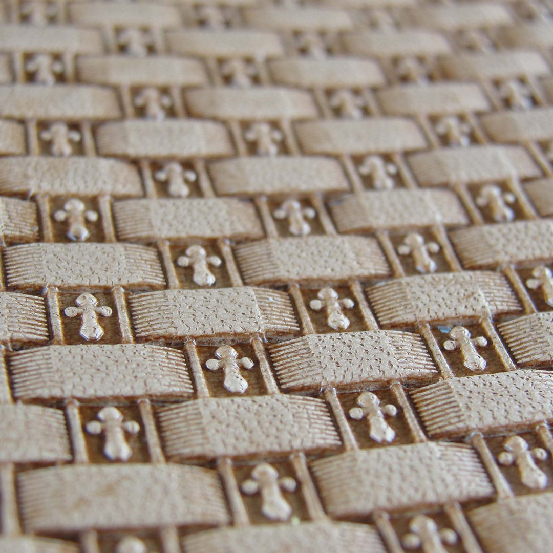 Small Cross Basket Weave Stamp - Stainless Steel | Pro Leather Carvers