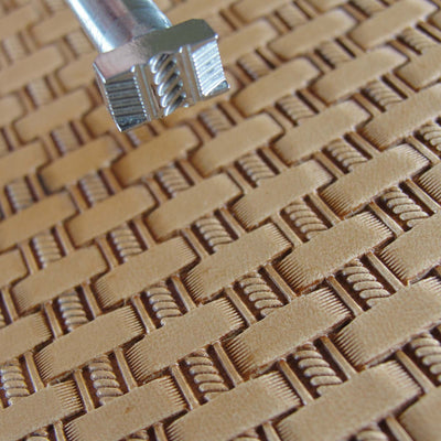 Small Rope Basket Weave Stamp - Stainless Steel | Pro Leather Carvers