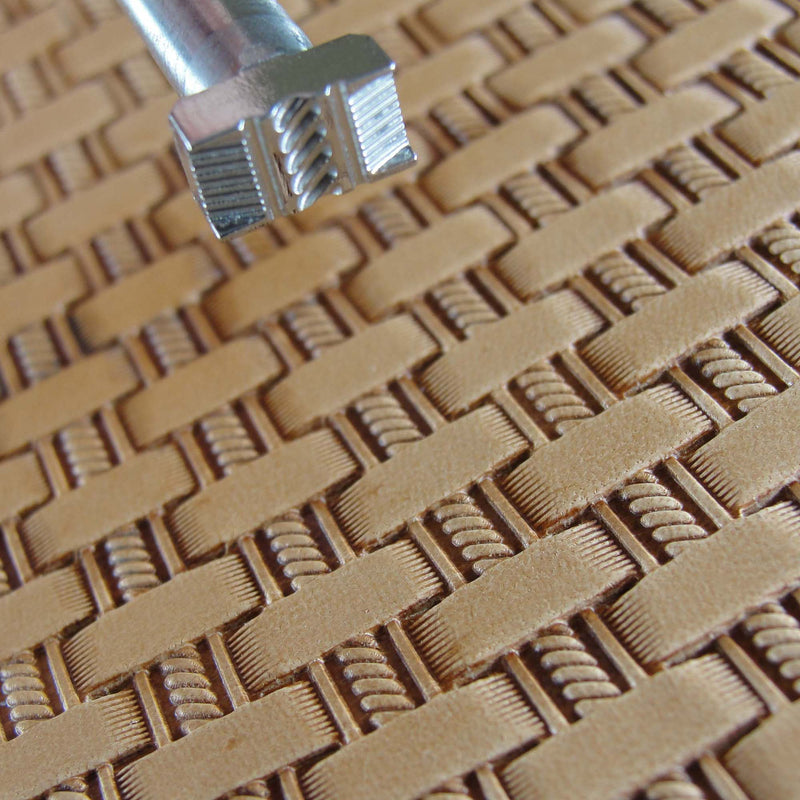 Small Rope Basket Weave Stamp - Stainless Steel | Pro Leather Carvers