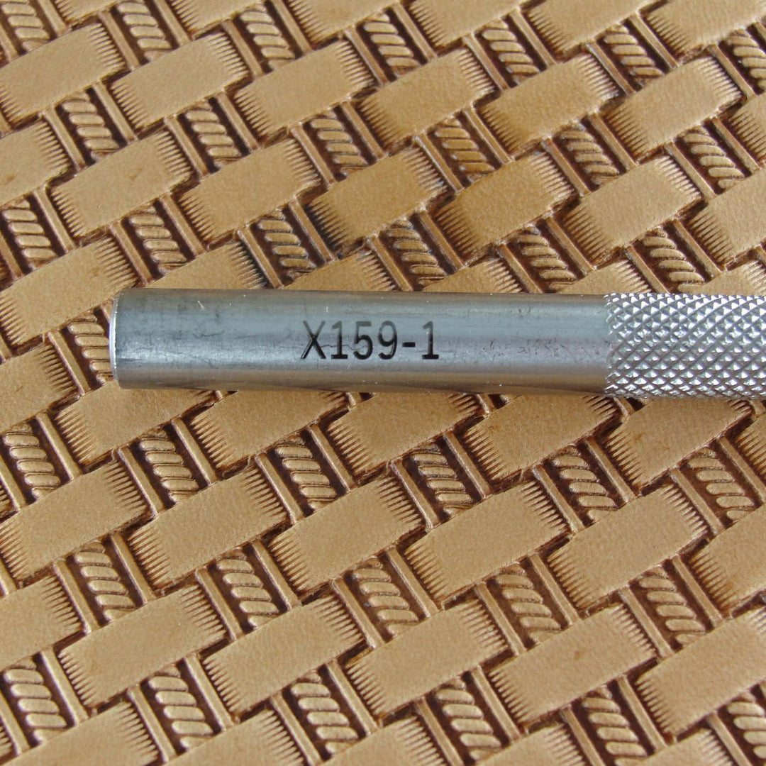 Small Rope Basket Weave Stamp - Stainless Steel | Pro Leather Carvers