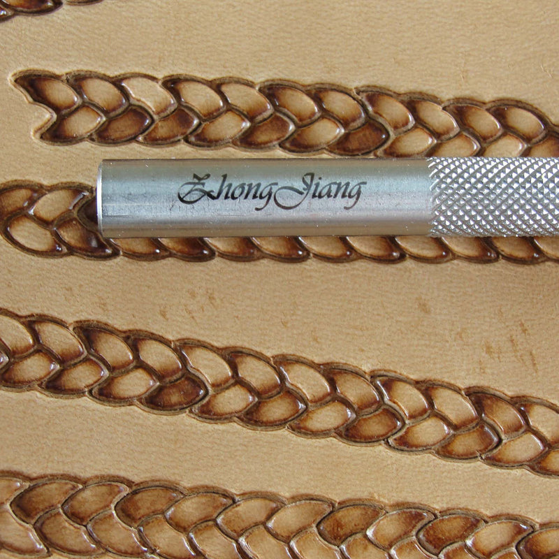 Rope Border Leather Stamp - Stainless Steel