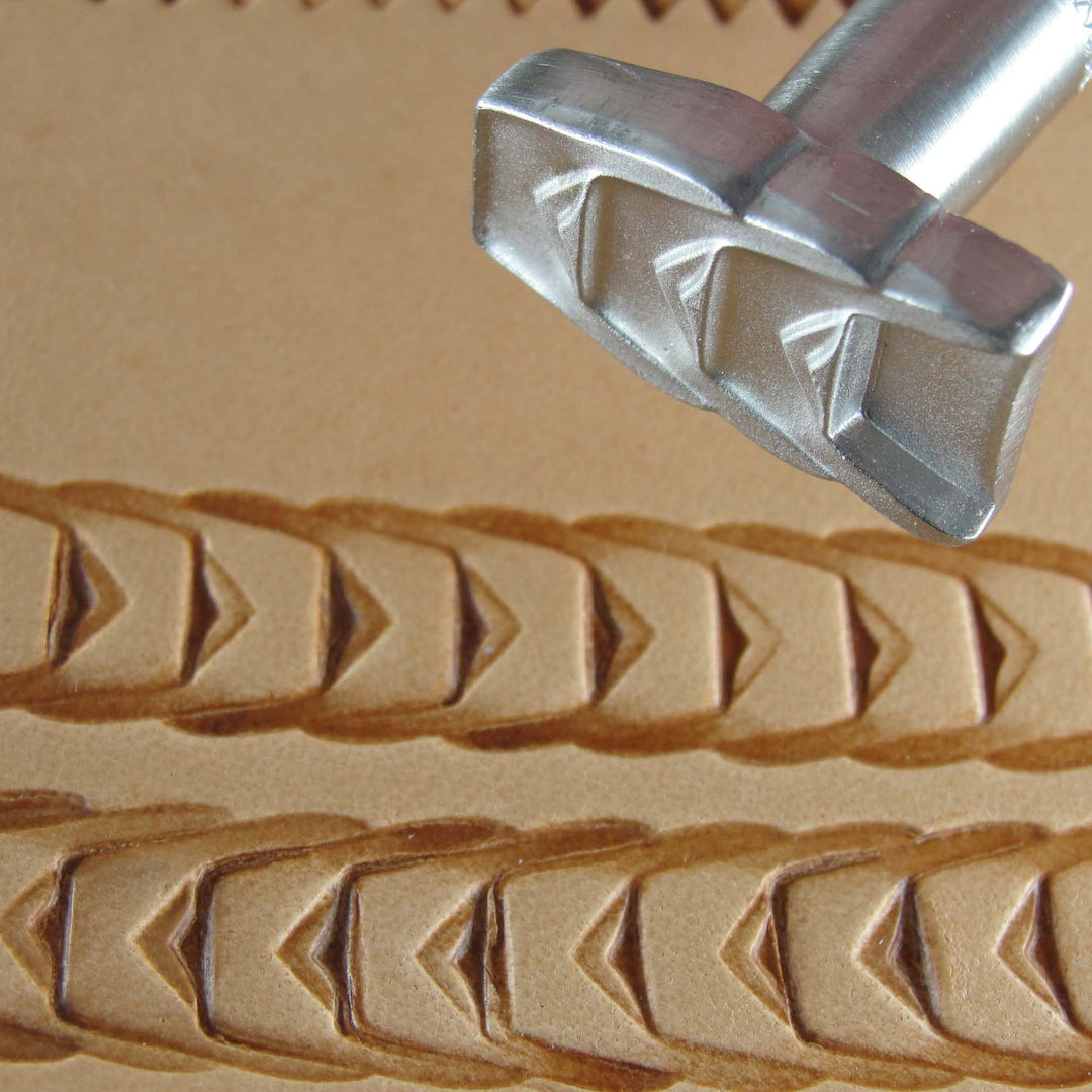 Triple Staple Border Stainless Leather Stamp - Pro Leather Carvers