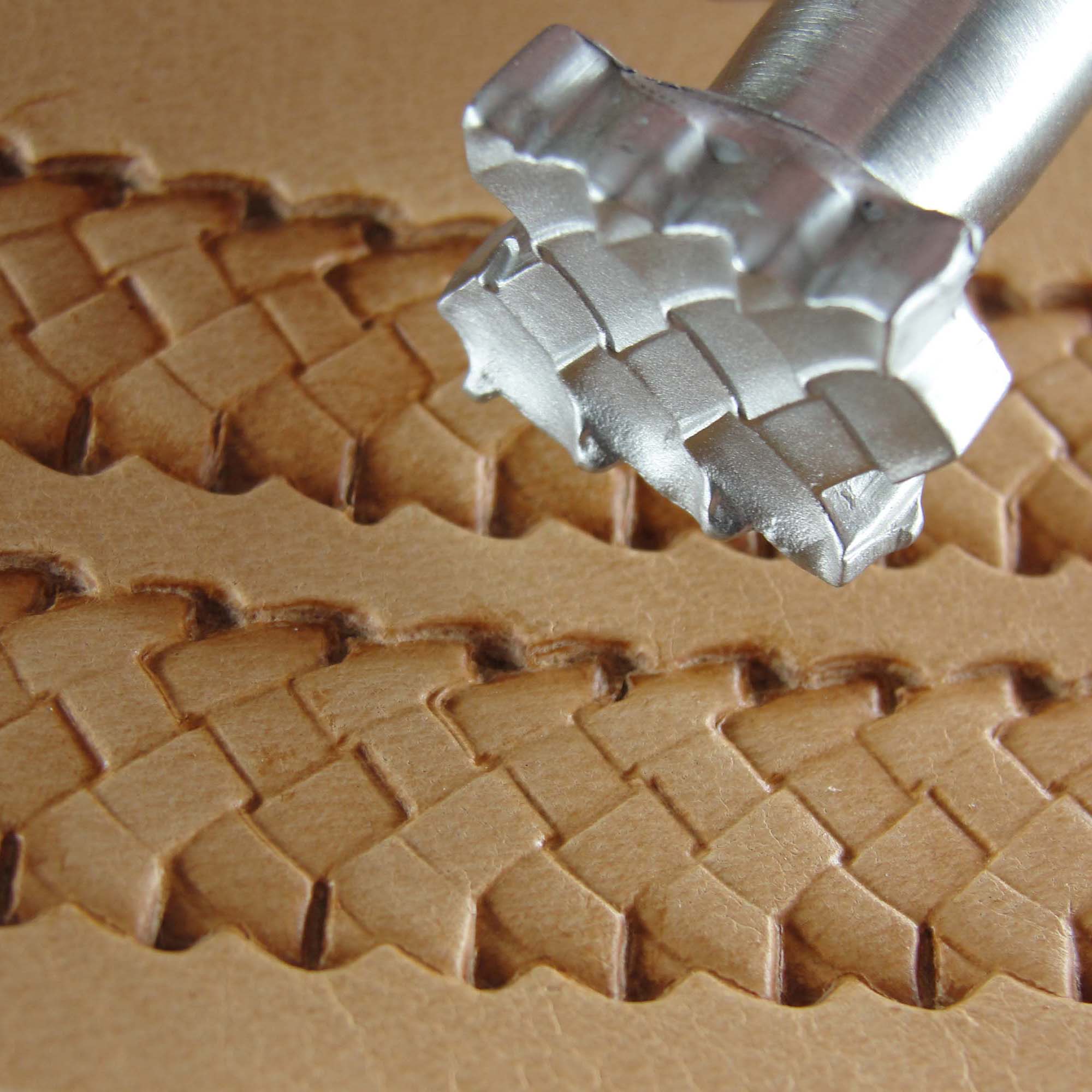 Basket Weave Border Stamp, Leather Stamping Tool, Stainless Steel