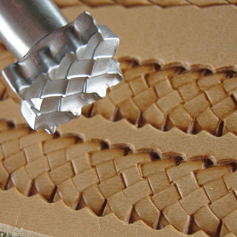 Basket Weave Border Stainless Steel Leather Stamp - Pro Leather Carvers