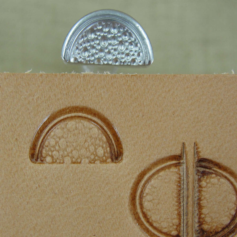 Pebble Crescent Border Stainless Leather Stamp - Pro Leather Carvers