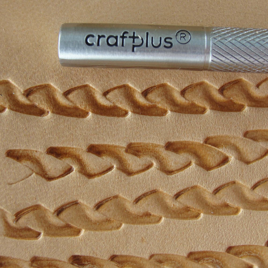 Double Woven Border Stainless Leather Stamp - Pro Leather Carvers