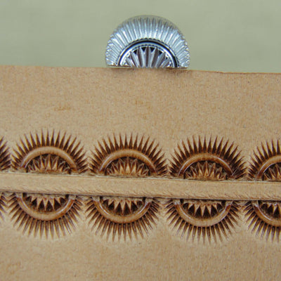Crescent Border Leather Stamp - Stainless Steel | Pro Leather Carvers
