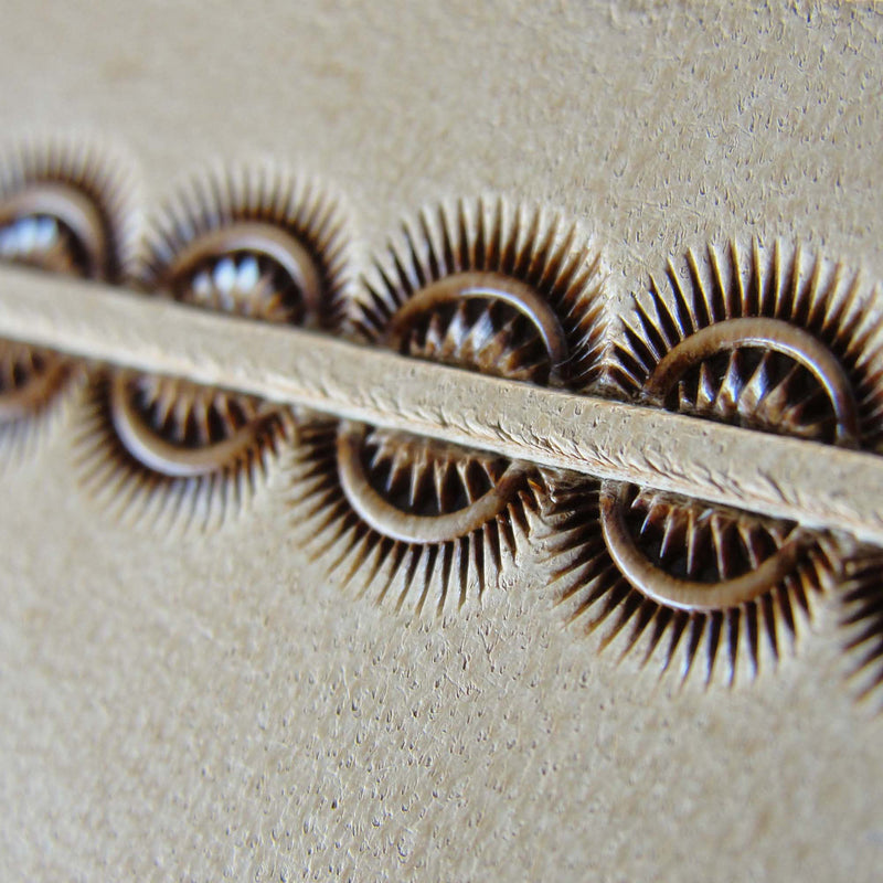 Crescent Border Leather Stamp - Stainless Steel | Pro Leather Carvers