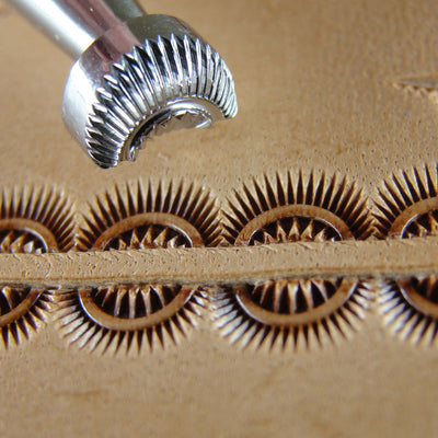 Crescent Border Leather Stamp - Stainless Steel | Pro Leather Carvers