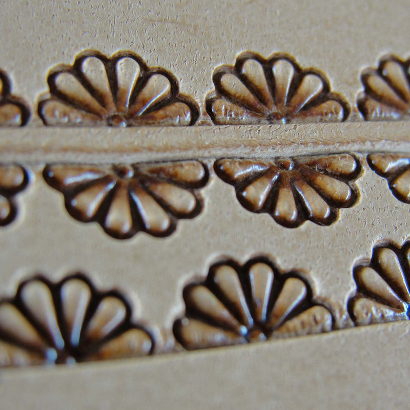 7-Petal Border Leather Stamp - Stainless Steel | Pro Leather Carvers