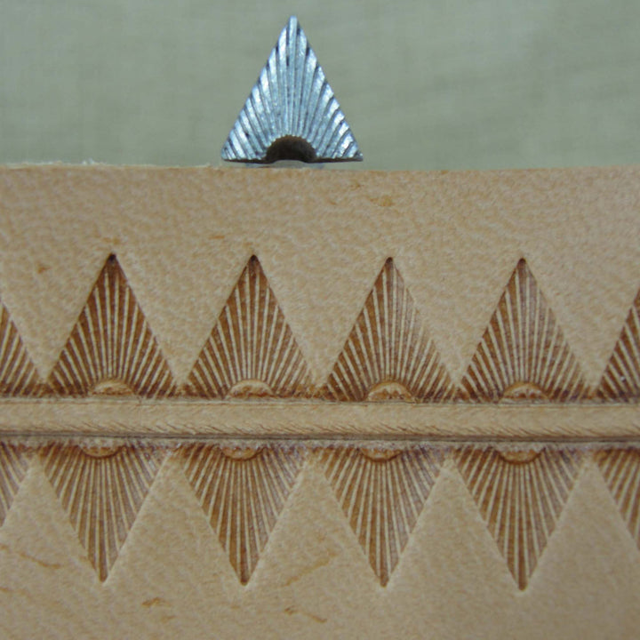 Vintage Leather Tool - Triangle Border Stamp | Pro Leather Carvers