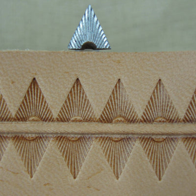 Vintage Leather Tool - Triangle Border Stamp | Pro Leather Carvers