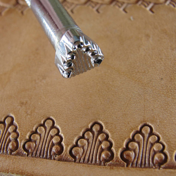 Vintage Craftool Co. #D608 7-Seed Border Stamp | Pro Leather Carvers