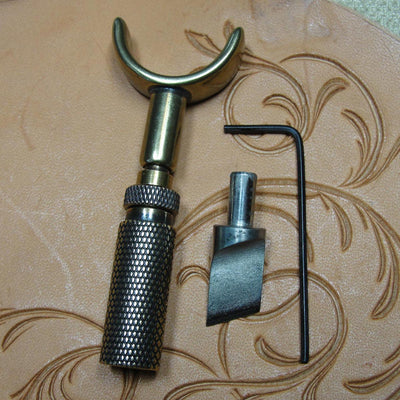 Swivel Knife w/ Angled Blade - Leathercraft Tool | Pro Leather Carvers