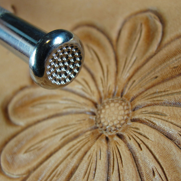 Fine Dome Cluster Flower Center Leather Stamp | Pro Leather Carvers
