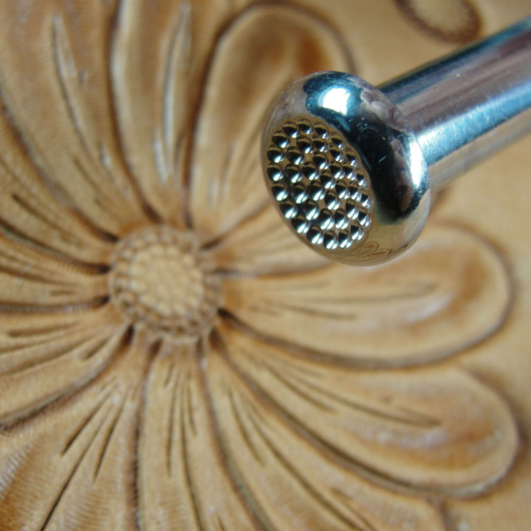 Fine Dome Cluster Flower Center Leather Stamp | Pro Leather Carvers