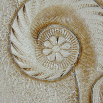 J547 8-Petal Flower Center Leather Stamp - Japan | Pro Leather Carvers
