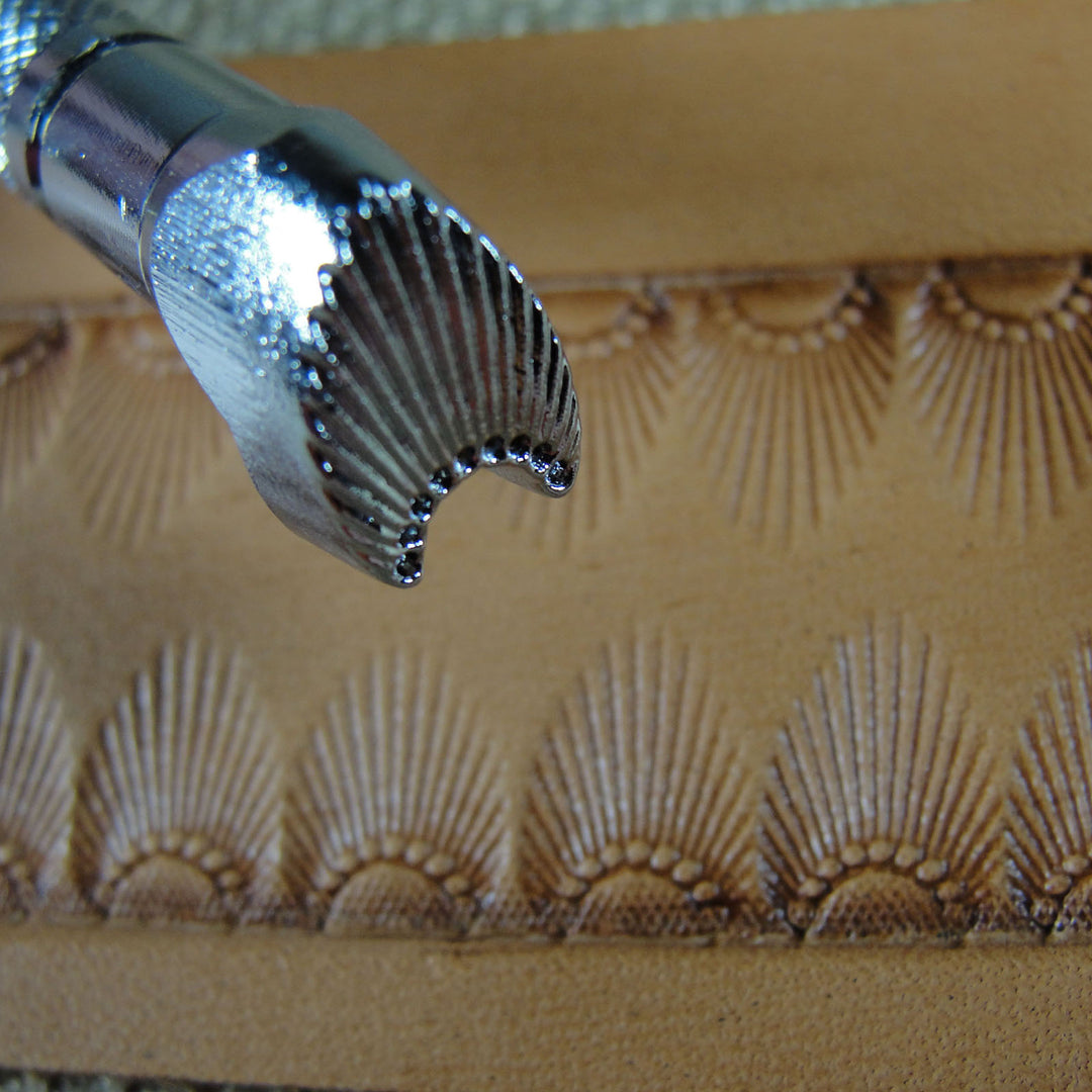 N301 9-Seed Sunburst Border Leather Stamp | Pro Leather Carvers
