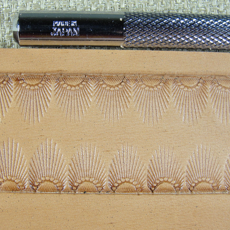 N301 9-Seed Sunburst Border Leather Stamp | Pro Leather Carvers