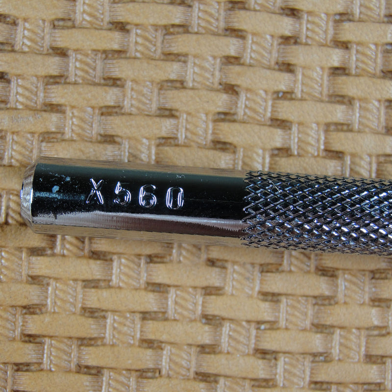 X560 XSm Rope Basket Weave Leather Stamping Tool | Pro Leather Carvers