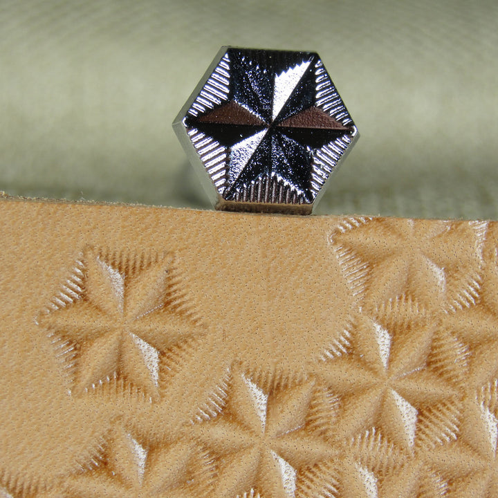 G526 6-Point Star Geometric Leather Stamp | Pro Leather Carvers
