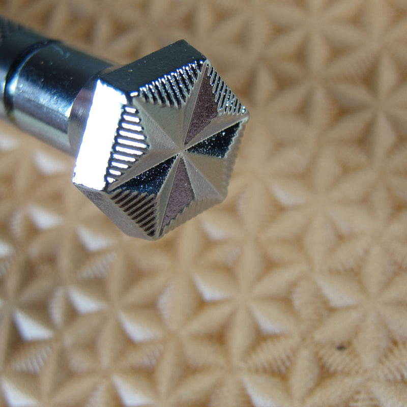 G526 6-Point Star Geometric Leather Stamp | Pro Leather Carvers