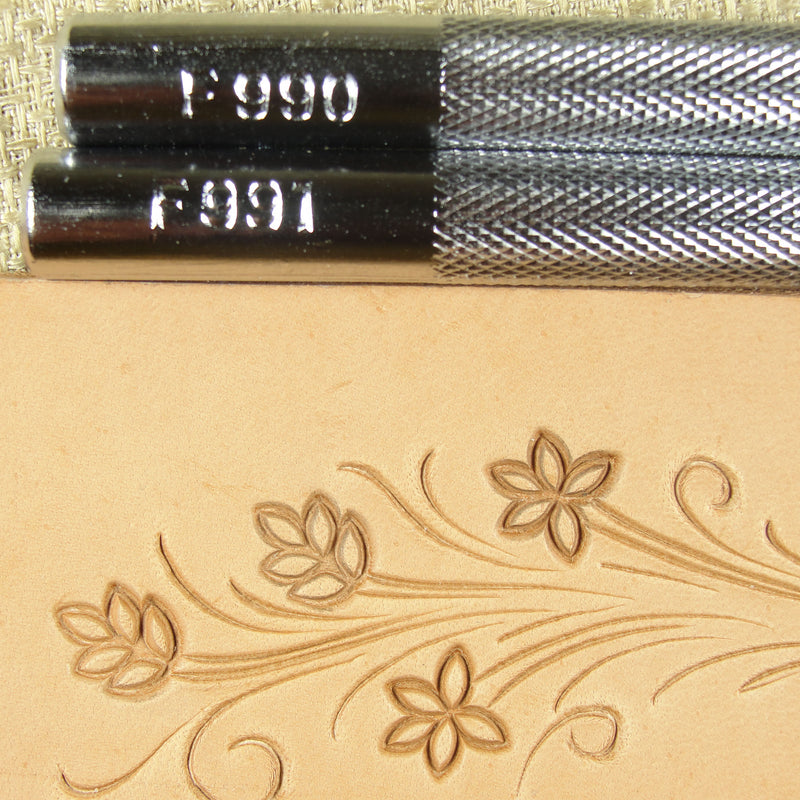 F990/F991 Leaf Leather Stamping Tool Set | Pro Leather Carvers
