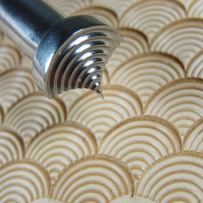 Burst Arches Shell Leather Stamp - Barry King | Pro Leather Carvers
